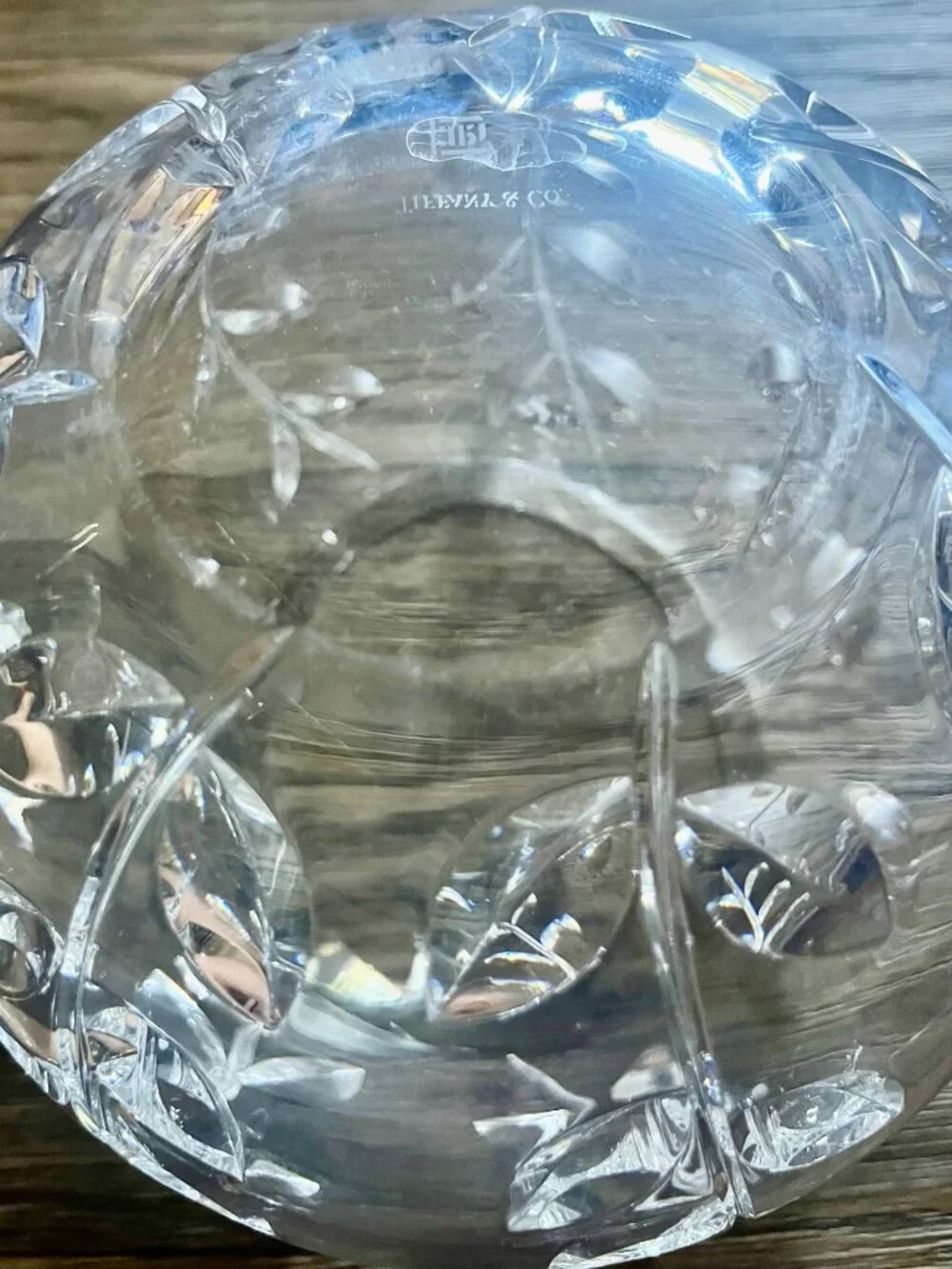 Vintage Crystal Tiffany & Co Vase